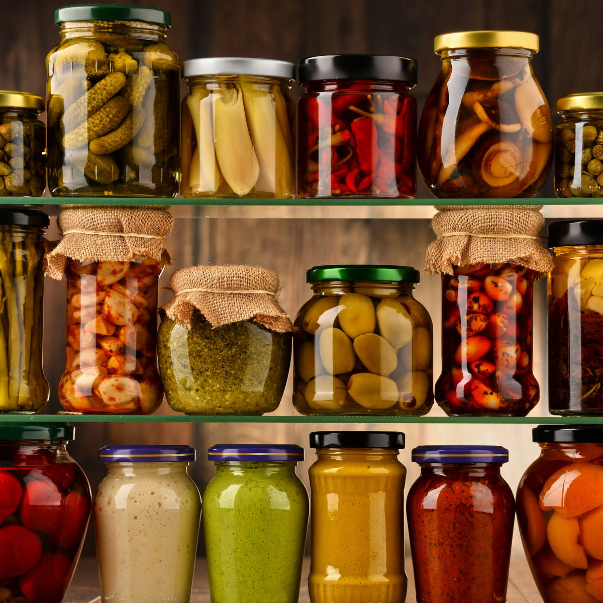 Global Assorted Pickles Collection - Diverse, Gourmet, Artisanal