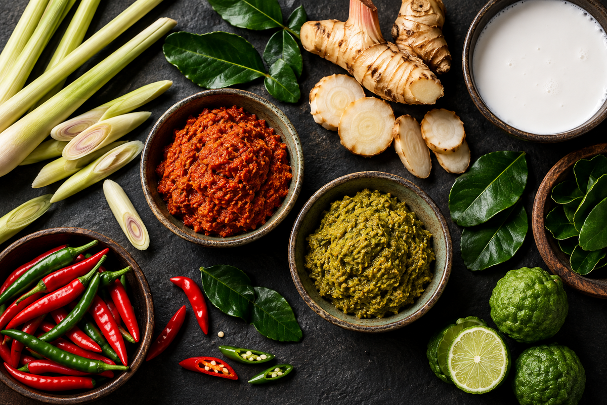 Thai Ingredients - Curry Paste, Lemongrass, Galangal & More
