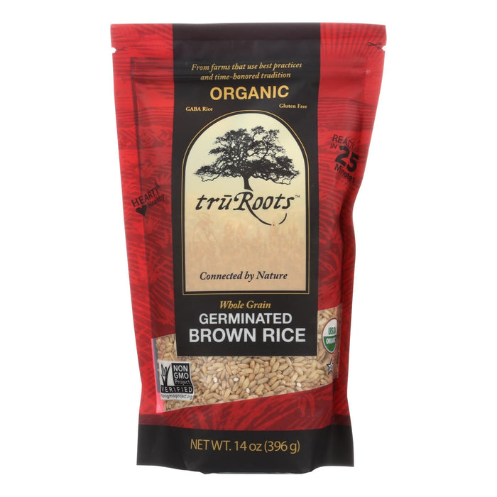 Truroots Organic Germinated Brown Rice: Whole Grain Goodness in a Pack of Six (14 Oz Each)