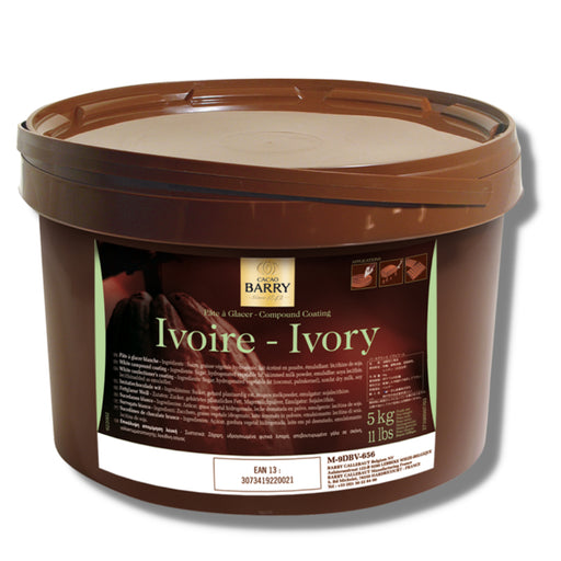 CACAO BARRY IVORIE COATING - Pâte à Glacer IvoireCACAO BARRY IVORIE COATING -Specialty Food SourceAn ivory compound with no need for tempering and a perfect shine to decorate our desserts.
 