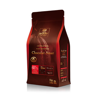 CACAO BARRY AMER EXTRA 60%CACAO BARRY AMER EXTRA 60%Specialty Food SourceThe intense cocoa taste of this dark chocolate is complimented by subtle herbaceous and fruity notes.
60% Cacao (33% Cocoa Butter, 27% Fat free cocoa) 
33% Fat (33% 