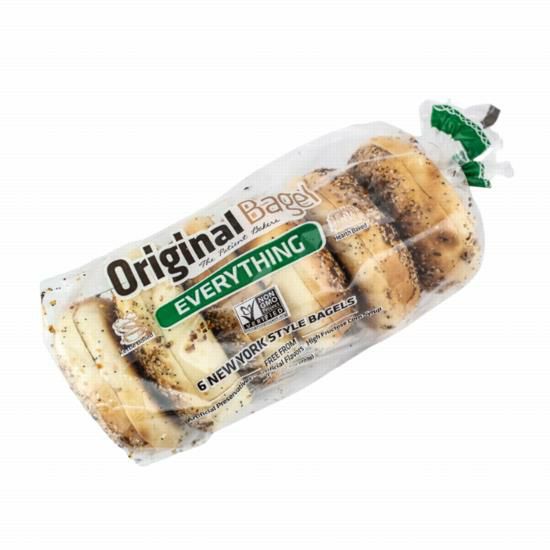 BagelsBAGEL - EVERYTHING 54CT/4.5ozBAGEL -Specialty Food Source

Savor a flavorful delight with the Original Bagel Brand Everything Bagel. This classic bagel is generously coated with a mix of savory seasonings, including sesame