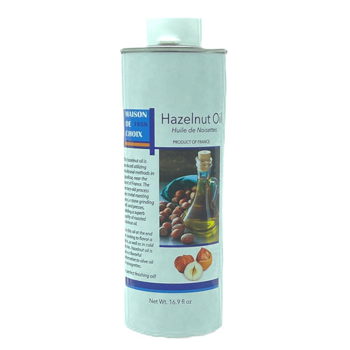 Cooking OilsHazelnut OilHazelnut OilSpecialty Food SourceMaison De Choix's hazelnut oil is a luxurious and healthy choice for your pantry. This rich, golden oil has a delicate nutty flavor that pairs well with salads, past