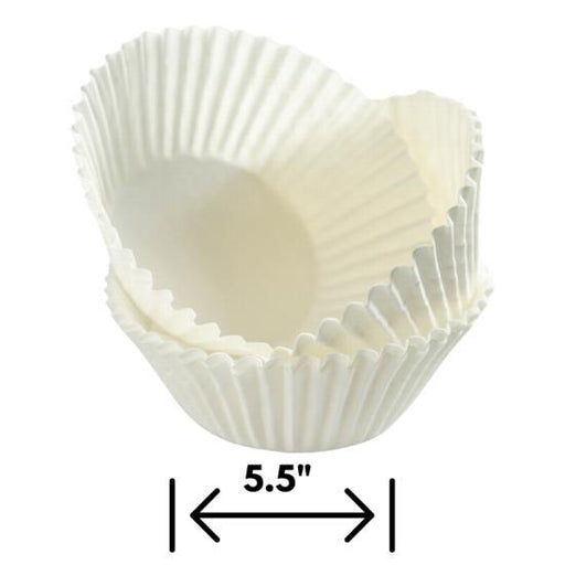 BAKING CUP 5.5" WHITE 1-500CTBAKING CUP 5Specialty Food SourceFeatures:

Baking cups are small cups made of paper or other materials that are used for baking cupcakes, muffins, and other baked goods
Made of food-grade materials
