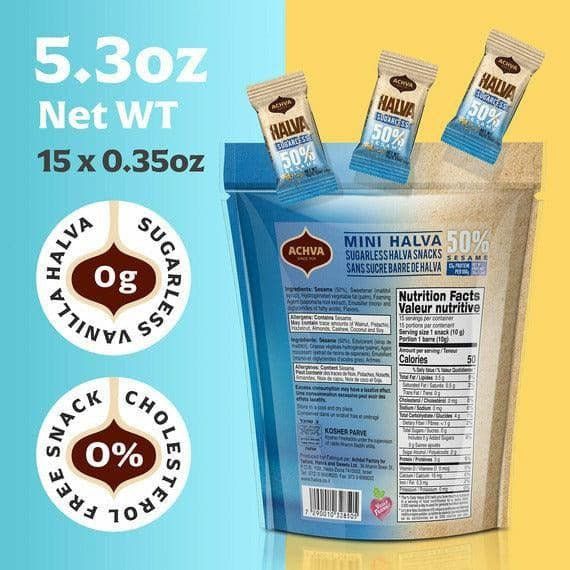 Mini Halva Snack Bag | Sugar-Free Halva | 5.3 oz