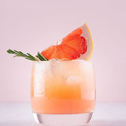 Seabuckthorn Vanilla Bourbon Cocktail in elegant glass