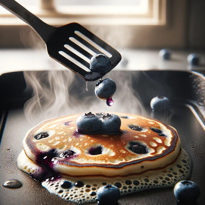How to Make Sourdough Blueberry Pancakes Using Grand Moulins T65 French Flour