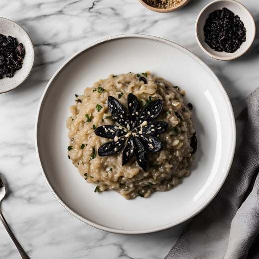 Black Garlic Mushroom Risotto