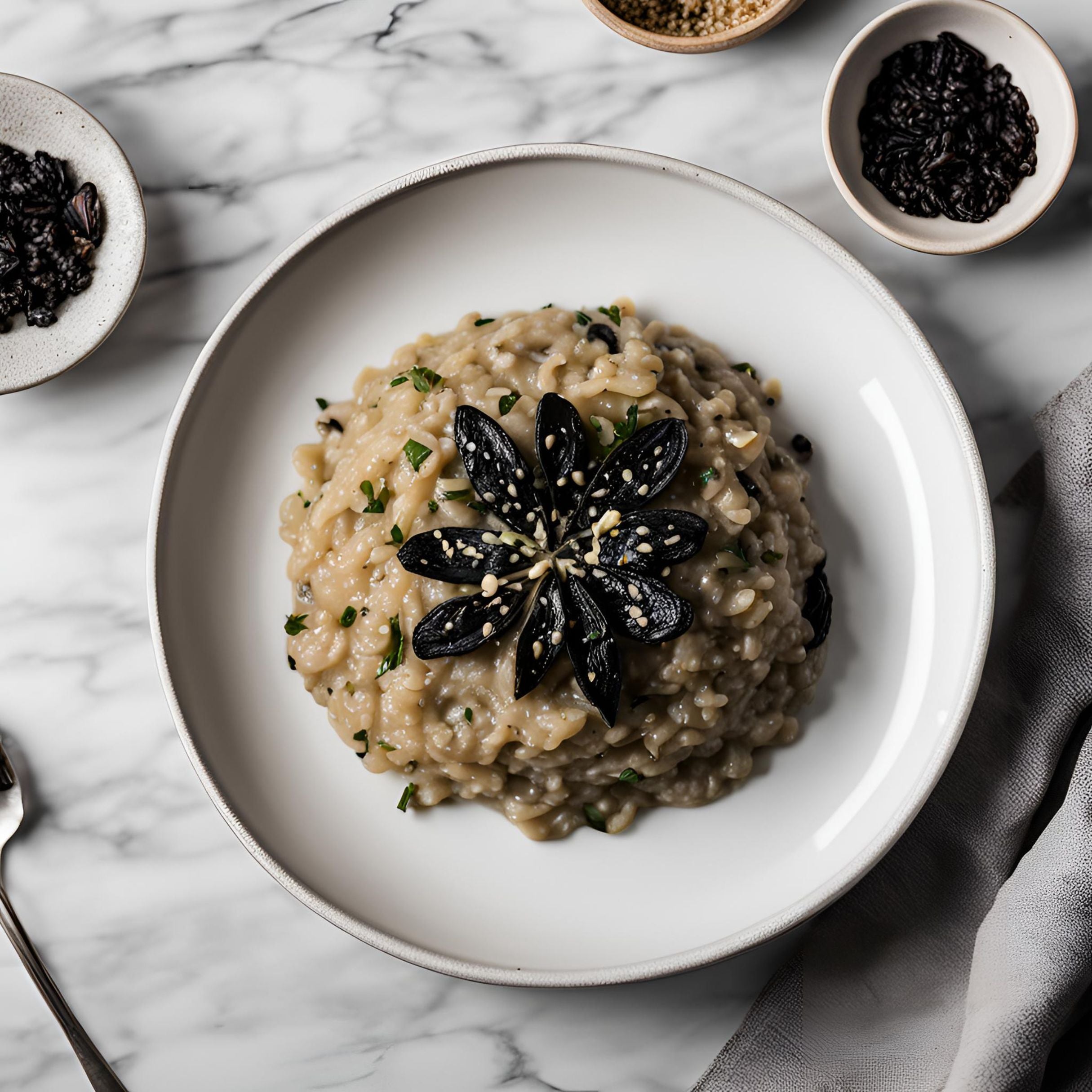 Black Garlic Mushroom Risotto — Specialty Food Source
