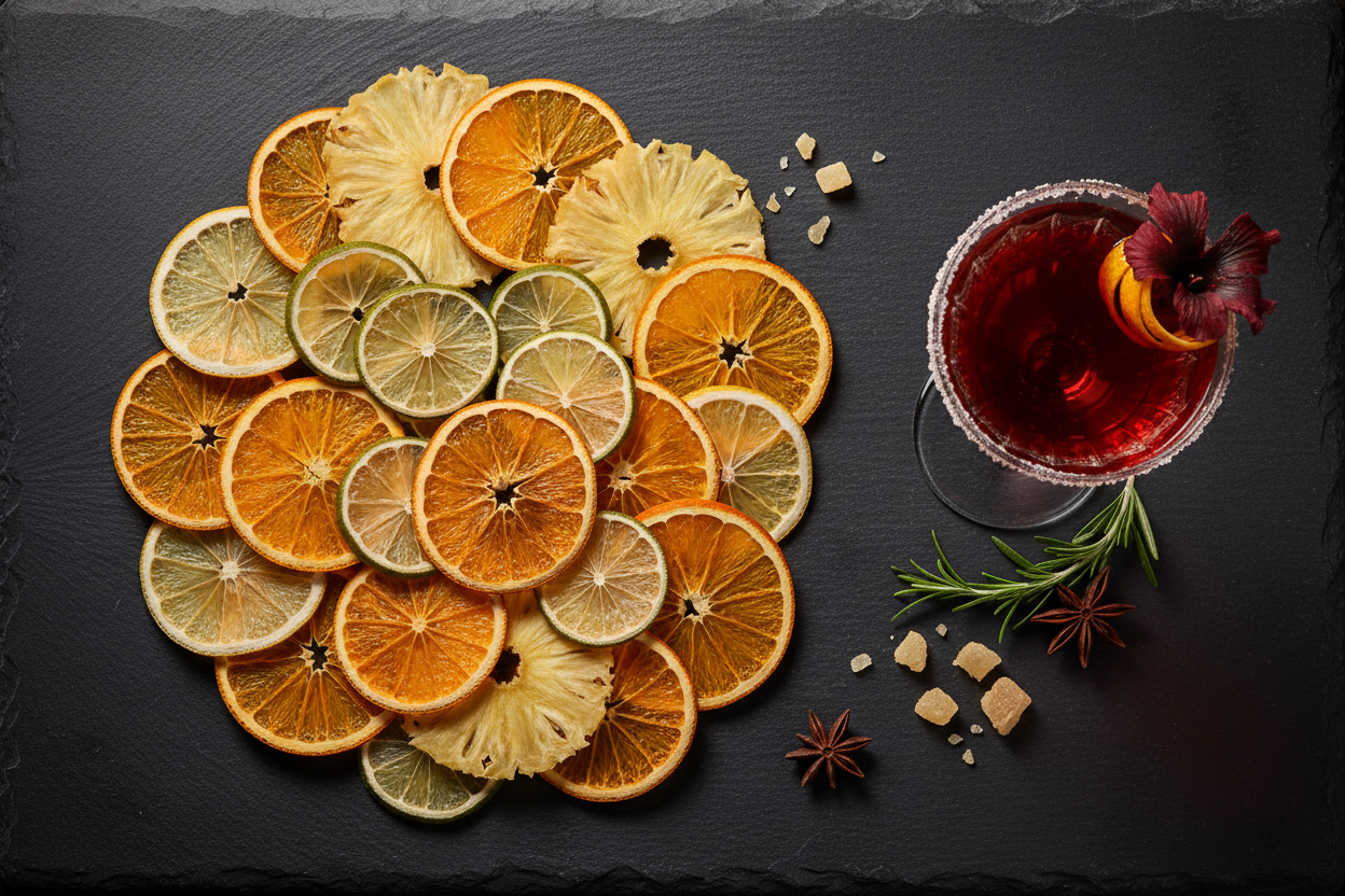 Elevate Every Sip & Dish: How to Use The Garnish Guys Dehydrated Fruit Garnishes