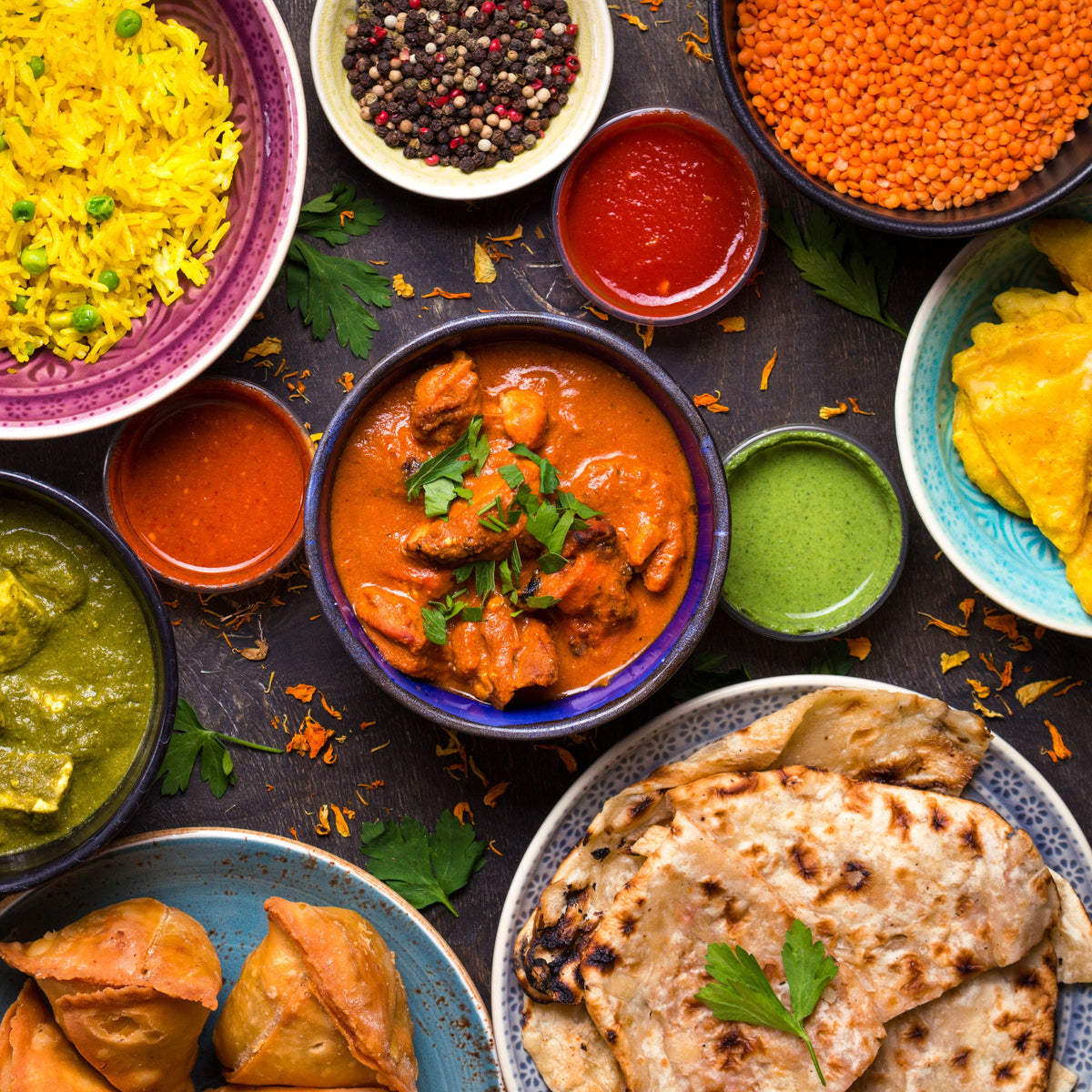 Indian Ingredients - Spices, Ghee, Basmati & Simmer Sauces
