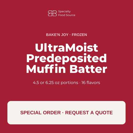 Bake'n Joy UltraMoist Predeposited Muffin Batter, frozen, special order by quote