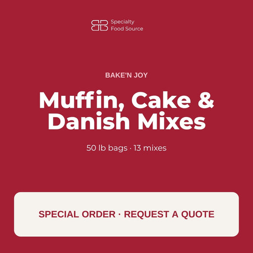 Bake'n Joy Muffin, Cake and Danish Mixes, 50 lb bags, special order by quote