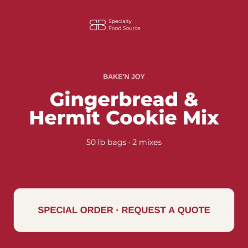 Bake'n Joy Gingerbread and Hermit Cookie Mix, 50 lb bags, special order by quote