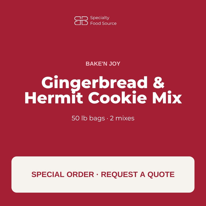 Bake'n Joy Gingerbread and Hermit Cookie Mix, 50 lb bags, special order by quote