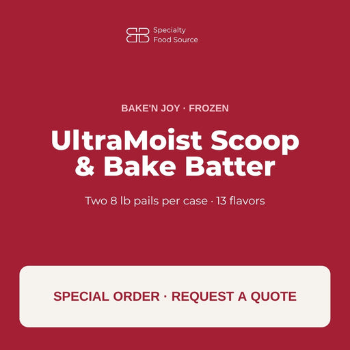 Bake'n Joy UltraMoist Scoop and Bake Batter, frozen, special order by quote