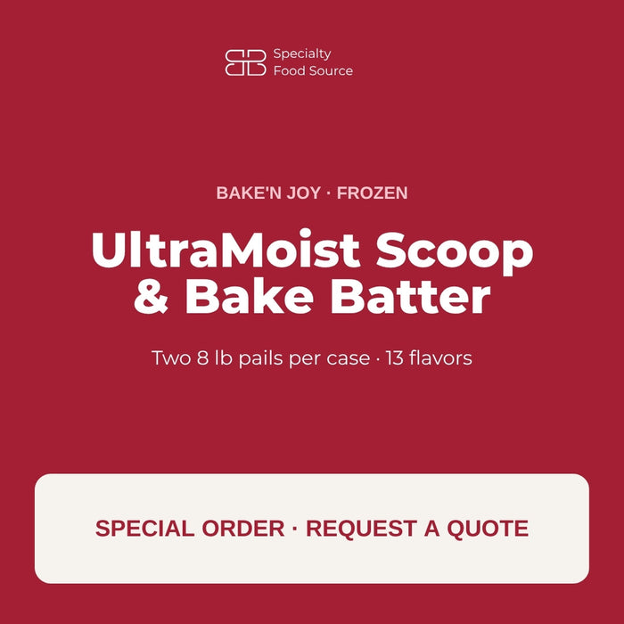 Bake'n Joy UltraMoist Scoop and Bake Batter, frozen, special order by quote