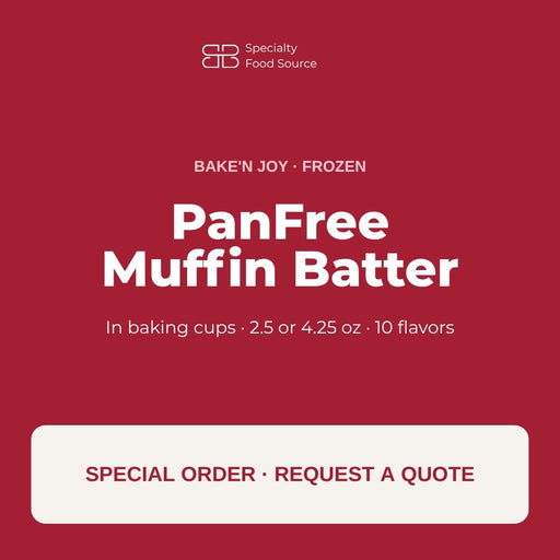 Bake'n Joy PanFree Muffin Batter in baking cups, frozen, special order by quote
