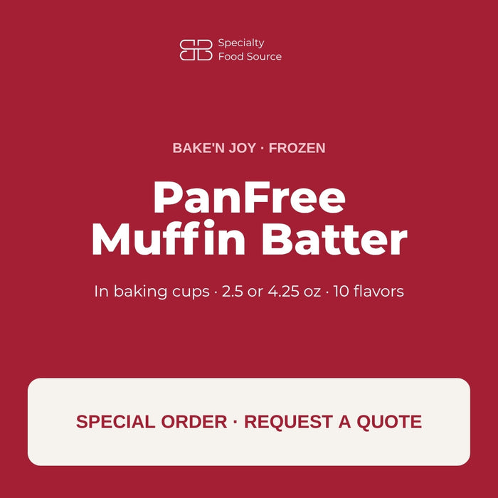 Bake'n Joy PanFree Muffin Batter in baking cups, frozen, special order by quote
