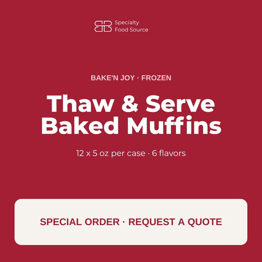 Bake'n Joy Thaw and Serve Baked Muffins, 12 x 5 oz, frozen, special order by quote