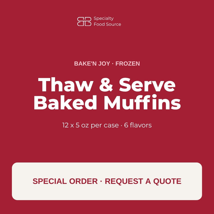 Bake'n Joy Thaw and Serve Baked Muffins, 12 x 5 oz, frozen, special order by quote