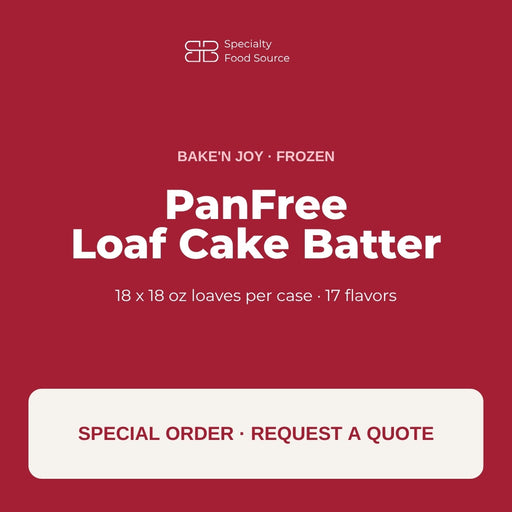 Bake'n Joy PanFree Loaf Cake Batter, 18 x 18 oz, frozen, special order by quote