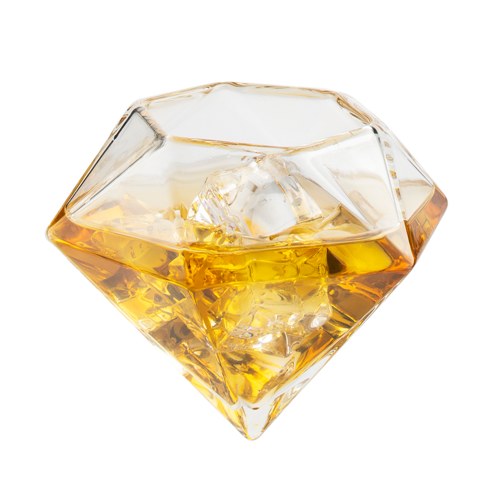 Set of 4 Diamond Whiskey & Wine Glasses 10oz