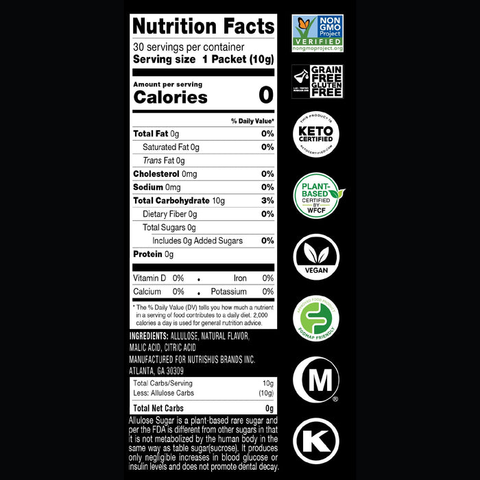RxSugar Flavored Allulose Sugar Swealthy Stix