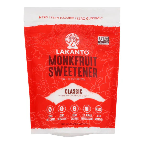 Lakanto Sweetener Baking Mix - 8-Pack of 16 Oz Bags - Guilt-Free Sweetening