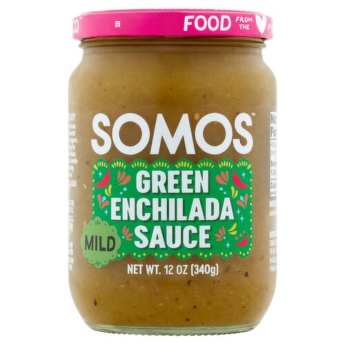 Somos - Mild Green Enchilada Sauce, 12 oz (Pack of 6) - Gluten-Free Mexican
