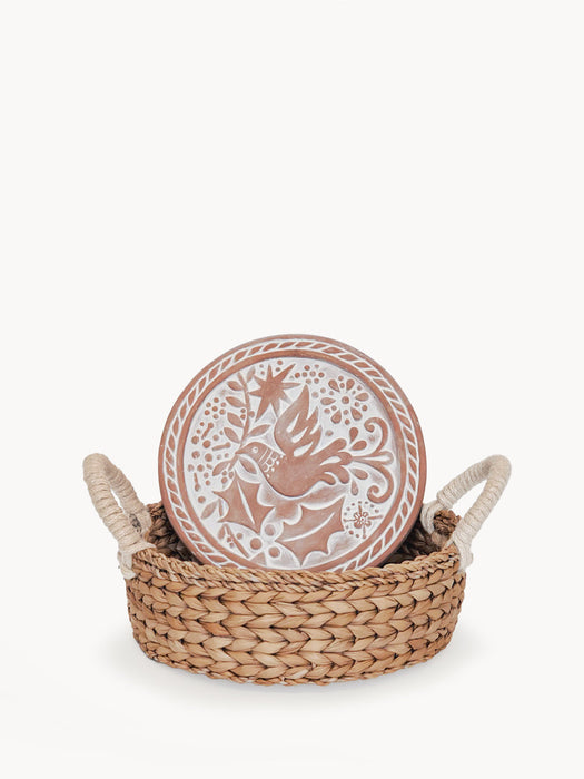 Bread Warmer & Basket - Bird Round