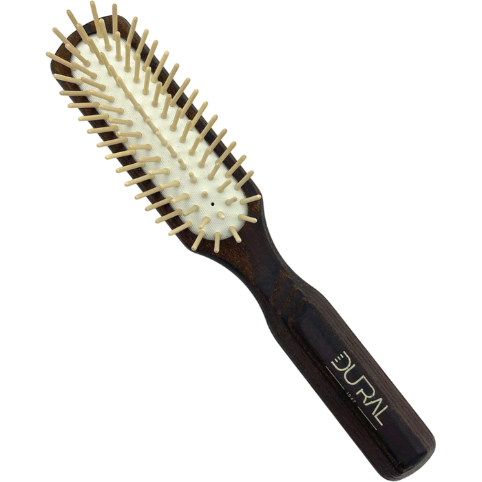 Dural Thermo-Wood rubber cushion hair brush with wooden pins - 5 rows