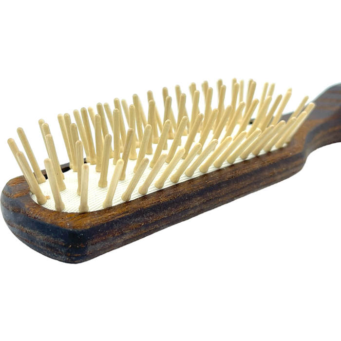 Dural Thermo-Wood rubber cushion hair brush with wooden pins - 5 rows