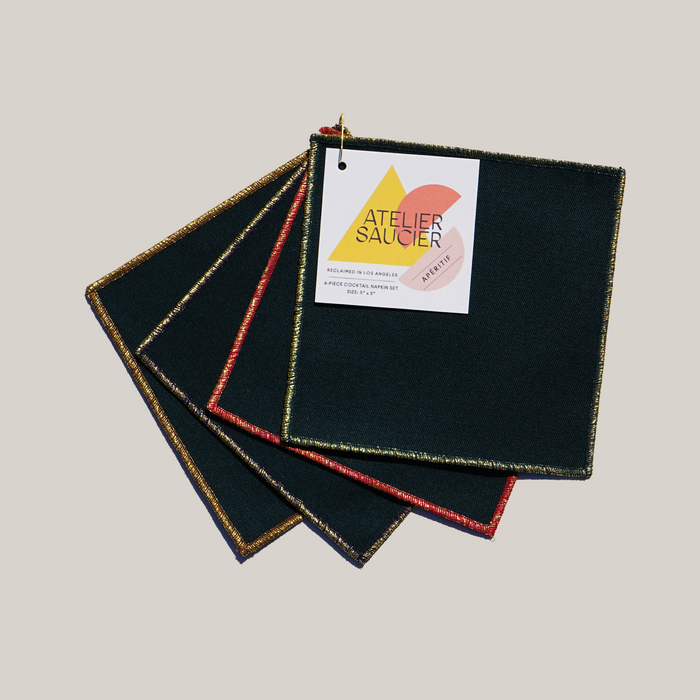 Tinsel Cocktail Napkins | Set of 4