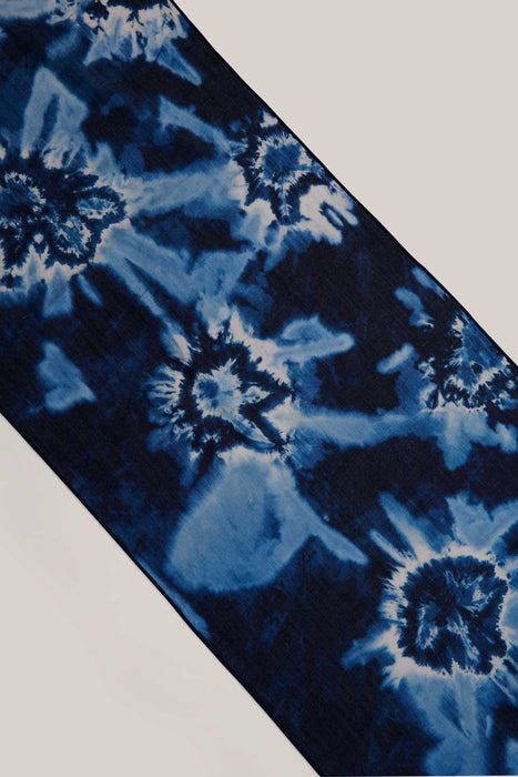 Tie-Dye Denim Table Runner