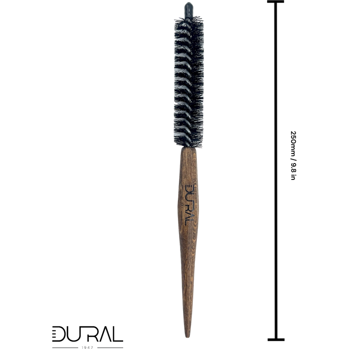 Dural Beech wood curling hair brush with mixed bristles