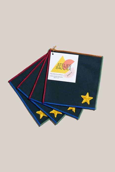 Varsity Cocktail Napkins | Set of 4