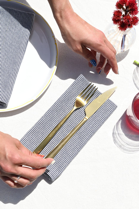 Hickory Stripe Napkins | Set of 4