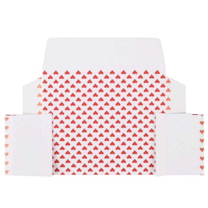 Lots of Hearts 1/2 lb. Candy Boxes Kit - 12 boxes, 12 pads & 12 gold loop ribbons