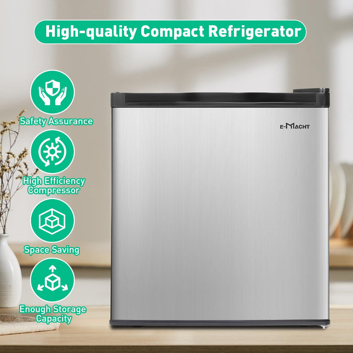 1.6 Cu.ft. Compact Refrigerator with a chiller box & Adjustable Legs