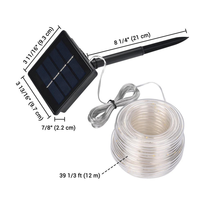 Yescom 39ft Solar Hanging Light Outdoor Waterproof Day-Night Sensor