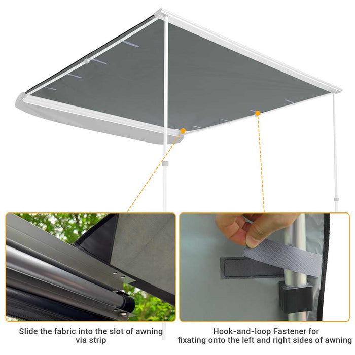 Yescom 7.5'x7.7' Vehicle Awning Canopy Replacement for Van Car SUV