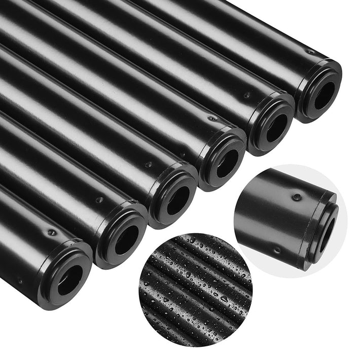 Yescom 10 ft Aluminum String Light Poles with Hook & Stakes 2ct/pk