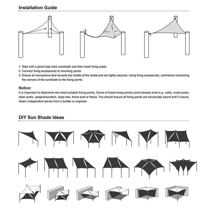 Yescom Patio Triangle Sun Sail Shade Canopy 11ft Color Optional