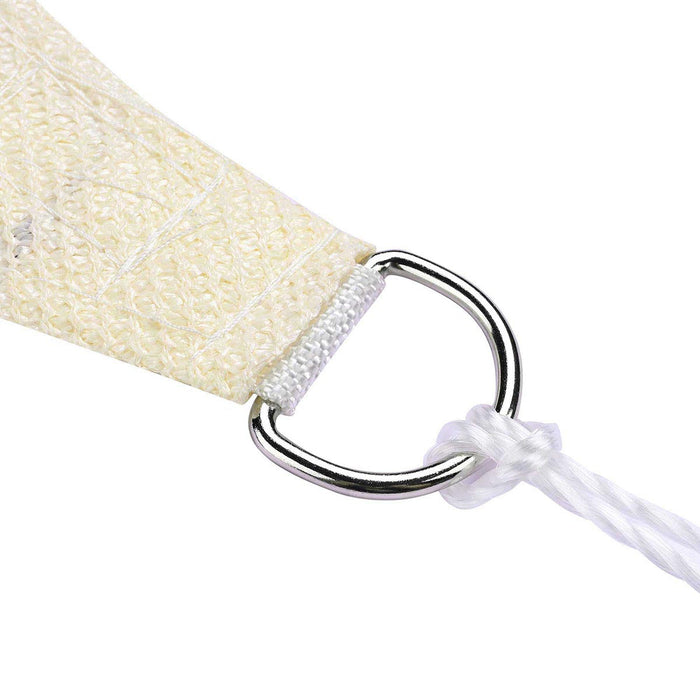 Yescom Patio Triangle Sun Sail Shade Canopy 7ft Off White