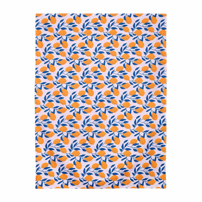 LAGarden Rectangle Tablecloth with Lemon Orange Seagull Print 43"x57"