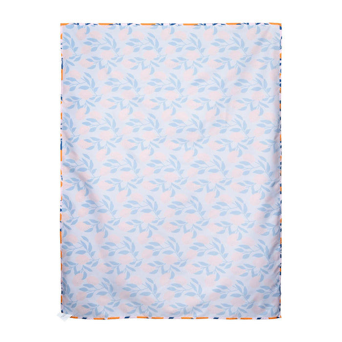 LAGarden Rectangle Tablecloth with Lemon Orange Seagull Print 43"x57"