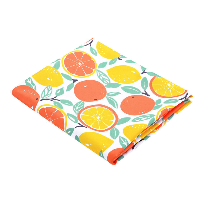 LAGarden Rectangle Tablecloth with Lemon Orange Seagull Print 43"x57"