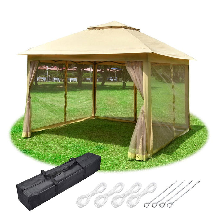 Yescom 11'x11' Ez Pop Up Canopy Gazebo Tent with Sidewalls Net