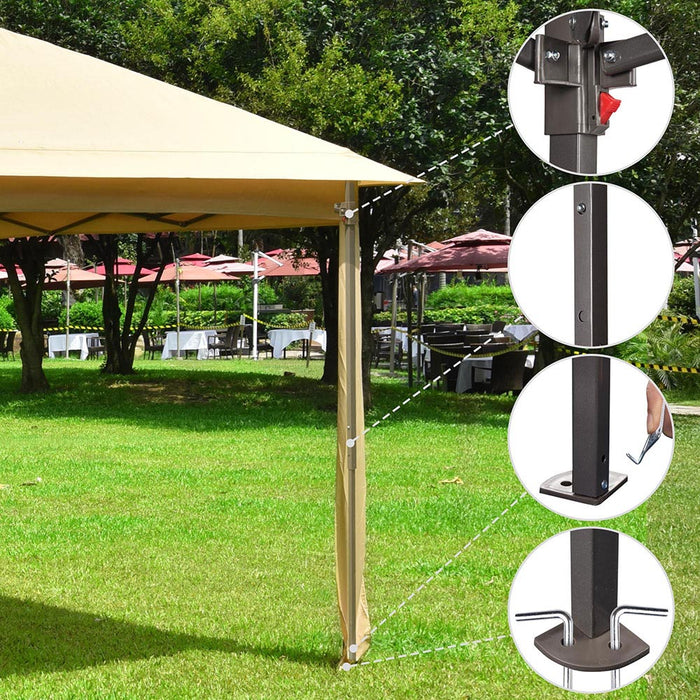 Yescom 11'x11' Ez Pop Up Canopy Gazebo Tent with Sidewalls Net